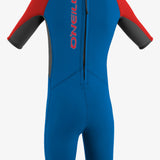 Toddler Reactor Ii 2Mm Back Zip S/S Spring Wetsuit - Ocean/Graph/Red | O'Neill