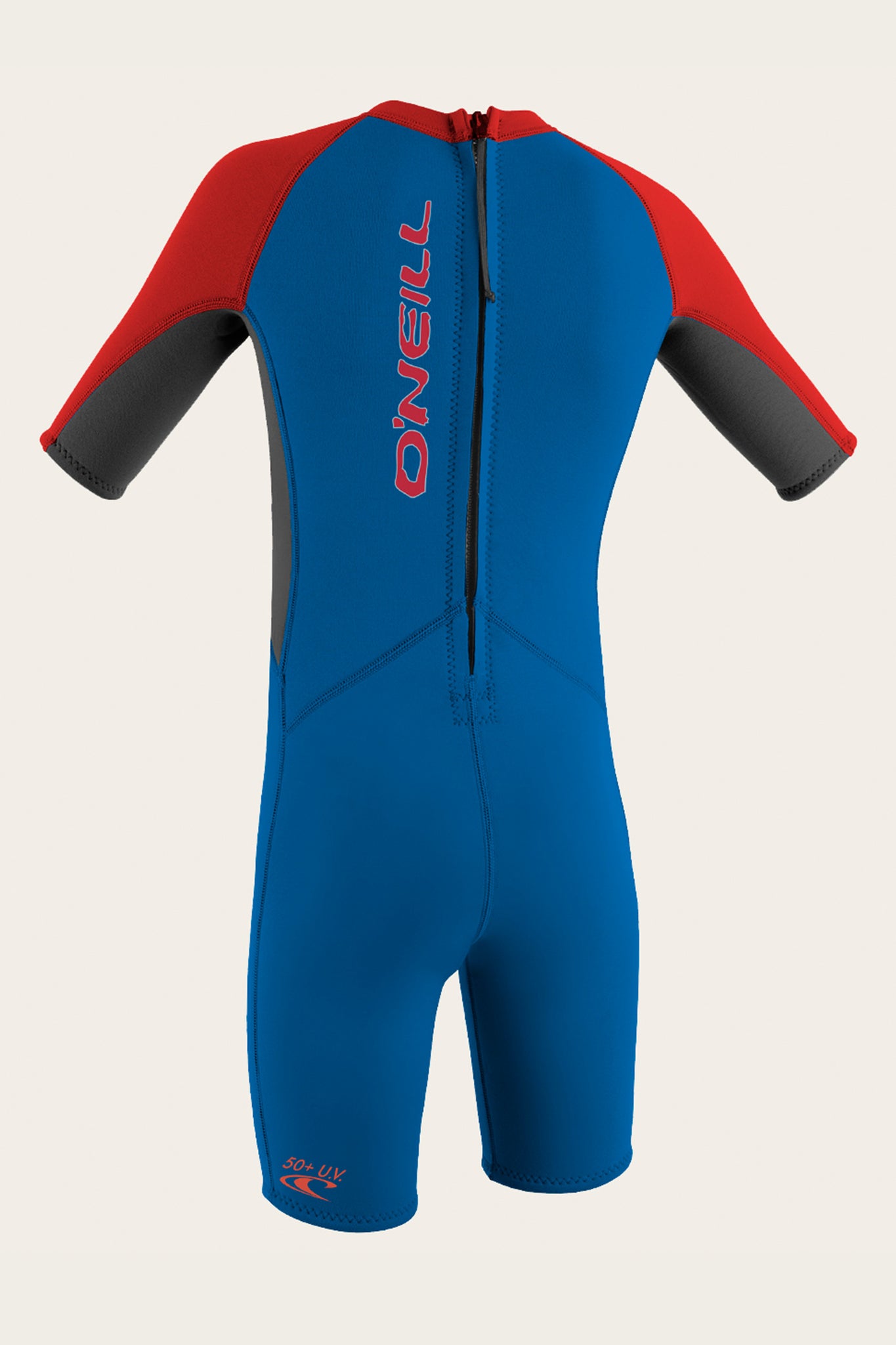 Toddler Reactor Ii 2Mm Back Zip S/S Spring Wetsuit - Ocean/Graph/Red | O'Neill
