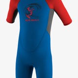 Toddler Reactor Ii 2Mm Back Zip S/S Spring Wetsuit - Ocean/Graph/Red | O'Neill