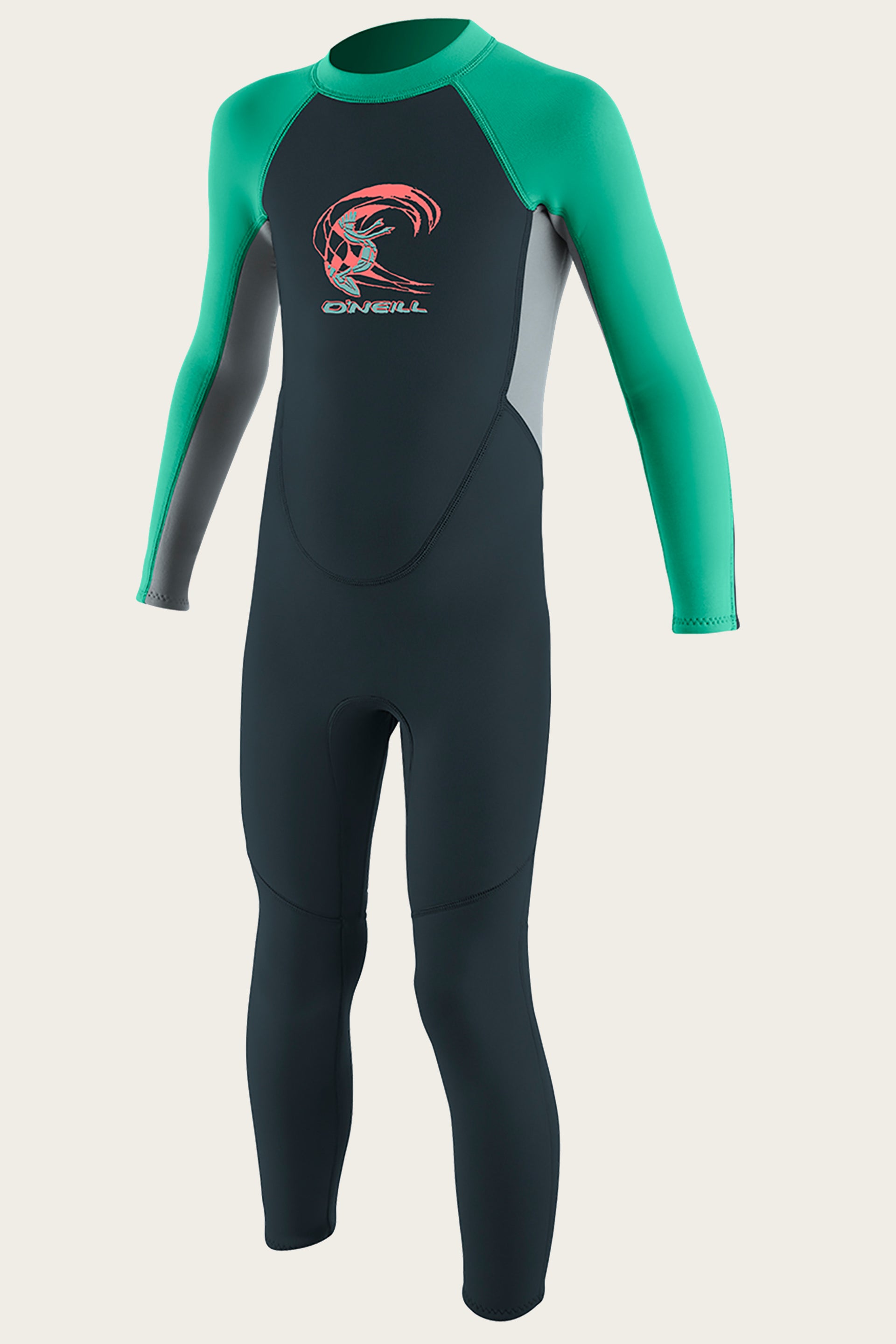 Toddler Reactor Ii 2Mm Back Zip Full Wetsuit - Slate/Coolrgry/Seaglass | O'Neill