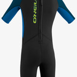 Toddler Reactor Ii 2Mm Back Zip S/S Spring Wetsuit - Blk/Ocean/Slate | O'Neill
