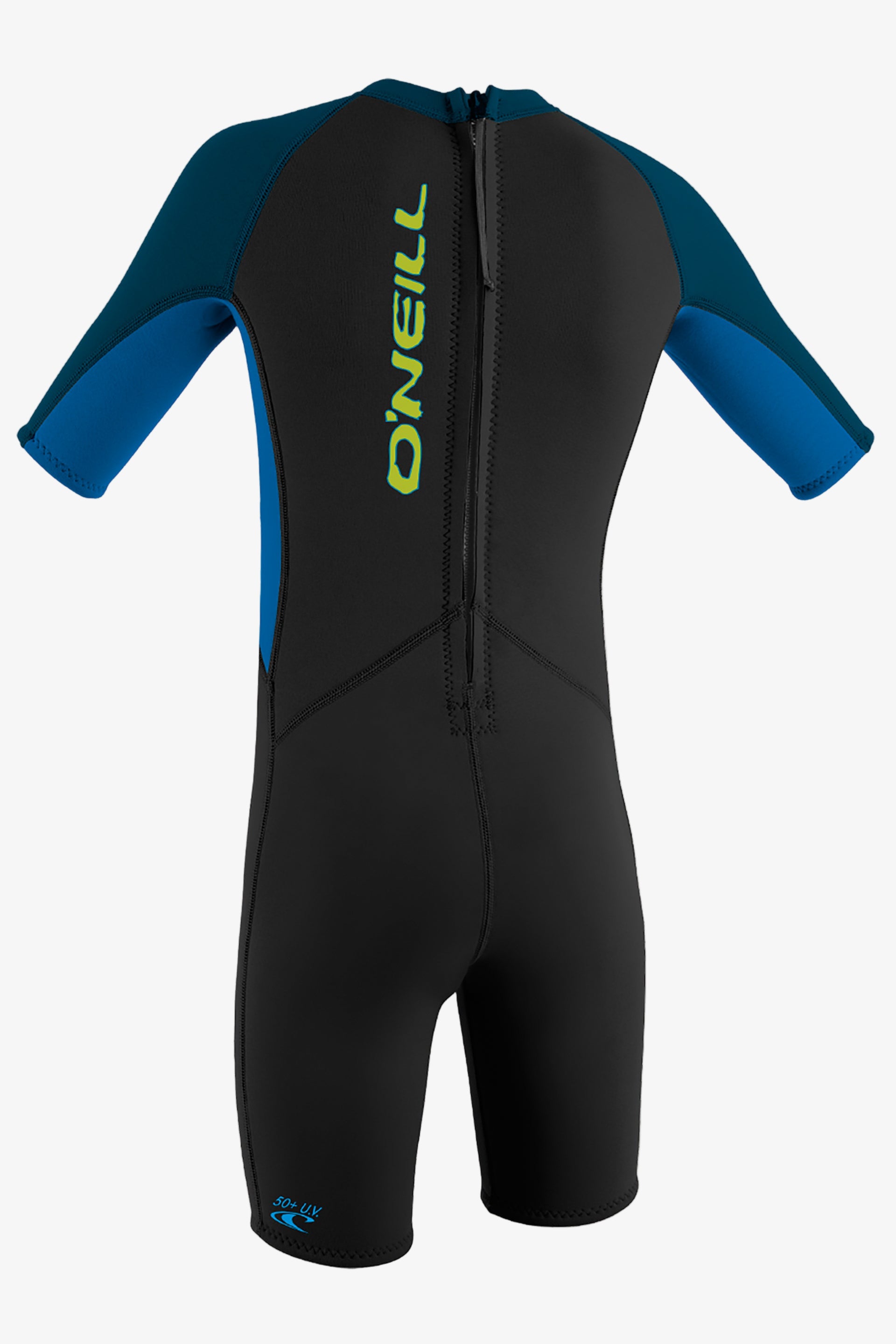Toddler Reactor Ii 2Mm Back Zip S/S Spring Wetsuit - Blk/Ocean/Slate | O'Neill