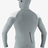 Premium Skins O'Zone L/S Rash Guard W/Hood - Coolgry/Wht/Wht | O'Neill