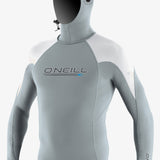 Premium Skins O'Zone L/S Rash Guard W/Hood - Coolgry/Wht/Wht | O'Neill