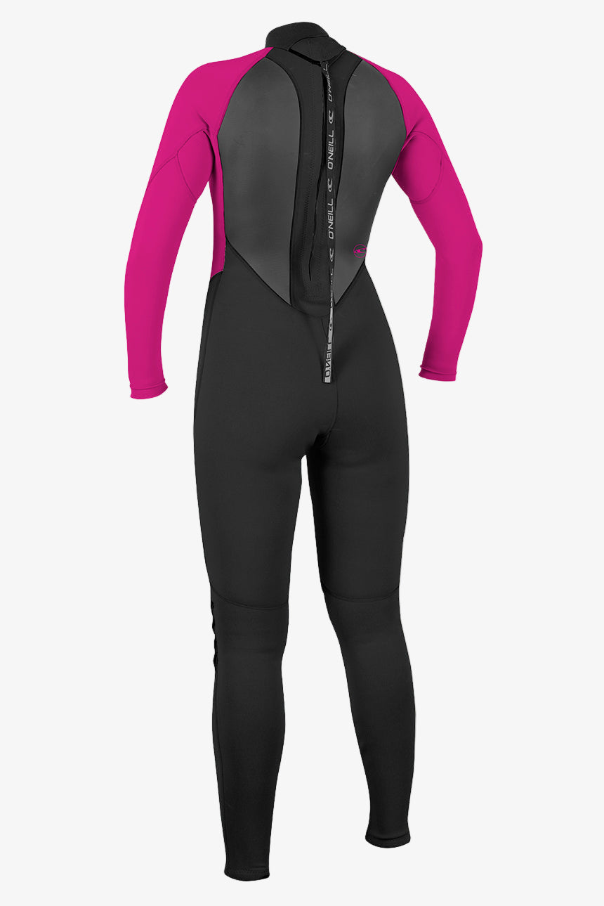 Women's Reactor Ii 3/2Mm Back Zip Full Wetsuit - Blk/Berry | O'Neill