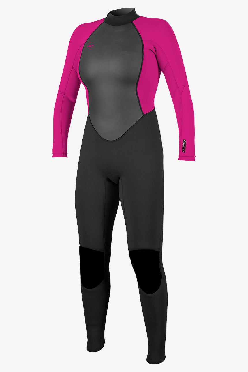 Women's Reactor Ii 3/2Mm Back Zip Full Wetsuit - Blk/Berry | O'Neill
