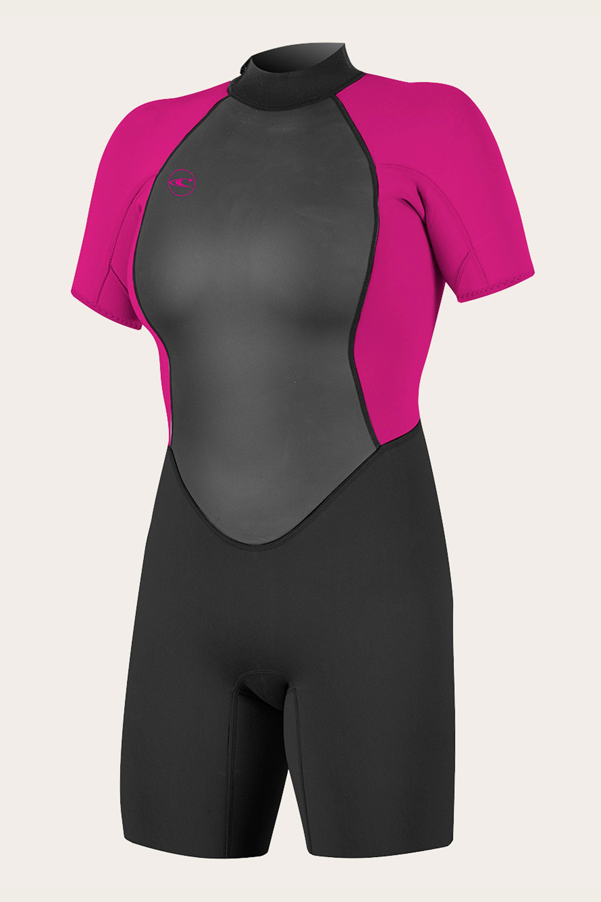 Women's Reactor Ii 2Mm Back Zip S/S Spring Wetsuit - Blk/Berry | O'Neill