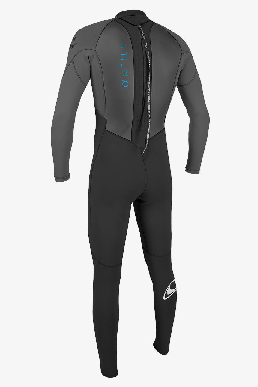 Youth Reactor Ii 3/2Mm Back Zip Full Wetsuit - Blk/Graph | O'Neill