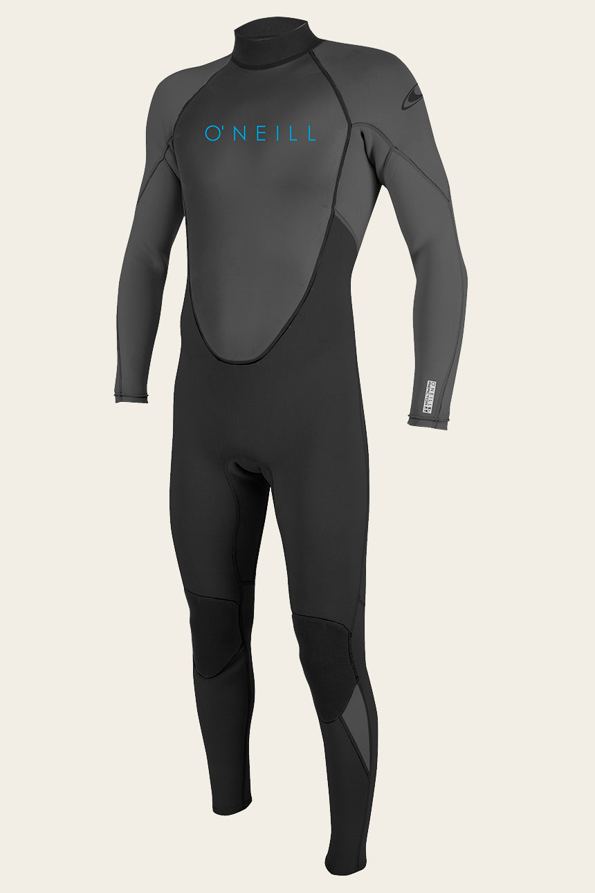 Youth Reactor Ii 3/2Mm Back Zip Full Wetsuit - Blk/Graph | O'Neill
