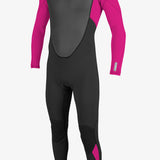 Youth Reactor Ii 3/2Mm Back Zip Full Wetsuit - Blk/Berry | O'Neill