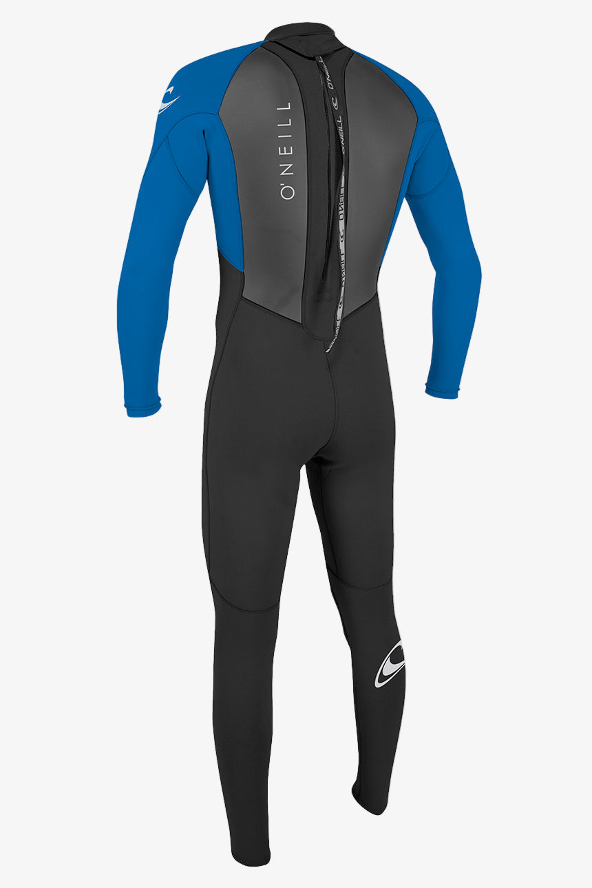 Youth Reactor Ii 3/2Mm Back Zip Full Wetsuit - Blk/Ocean | O'Neill