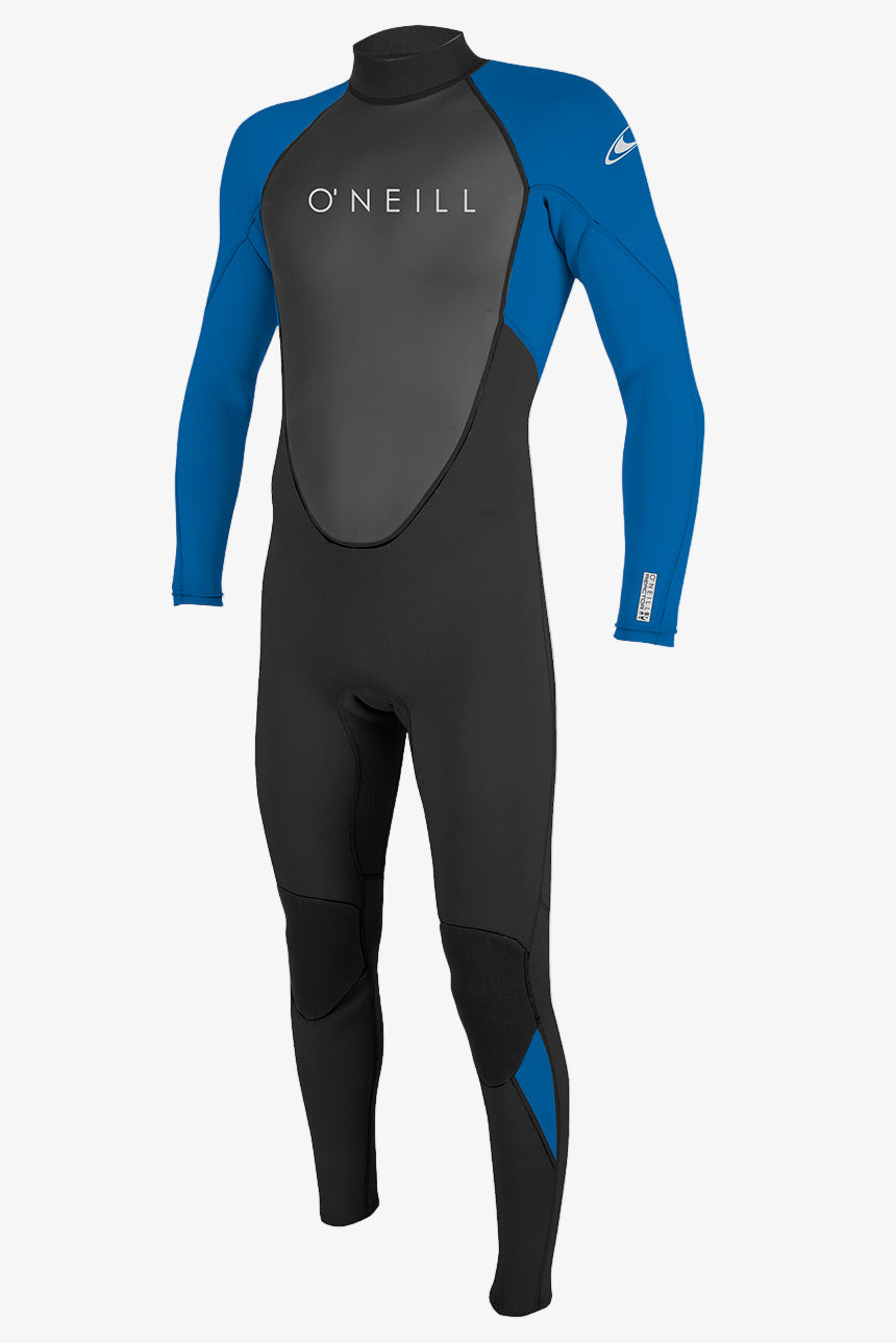Youth Reactor Ii 3/2Mm Back Zip Full Wetsuit - Blk/Ocean | O'Neill