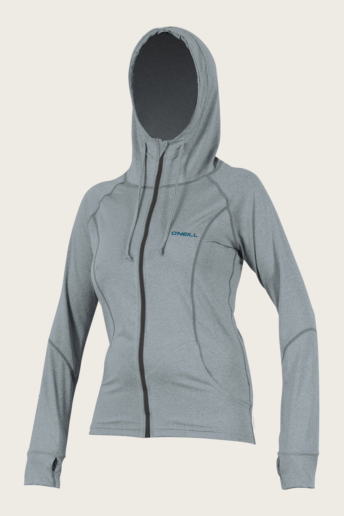 WOMEN'S HYBRID L/S FULL ZIP SUN HOODIE