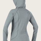 Women's Hybrid L/S Full Zip Sun Hoodie