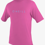 Youth Basic Skins 30+ S/S Sun Shirt - Fox Pink | O'Neill