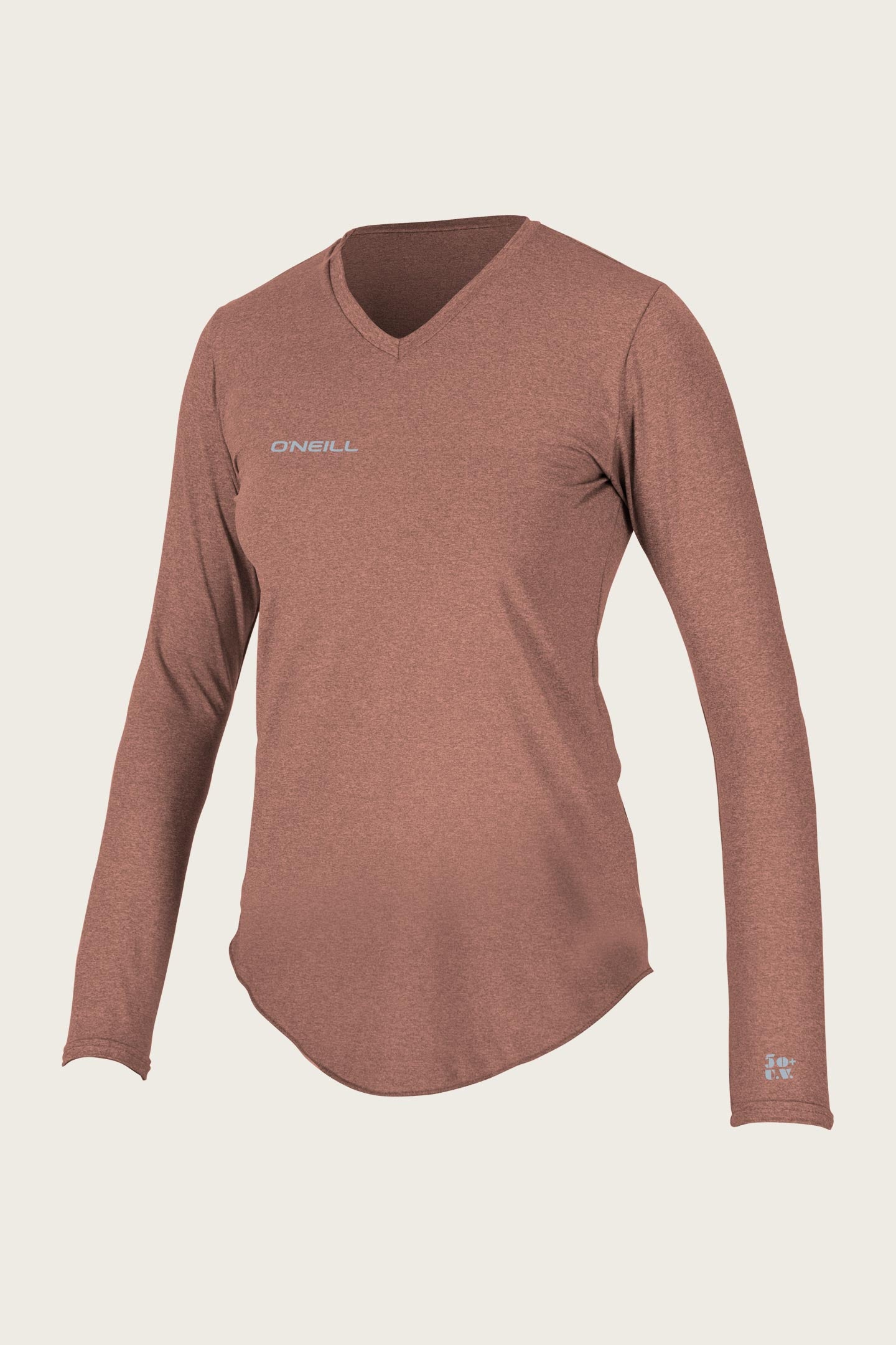 WOMEN'S HYBRID L/S V-NECK SUN SHIRT