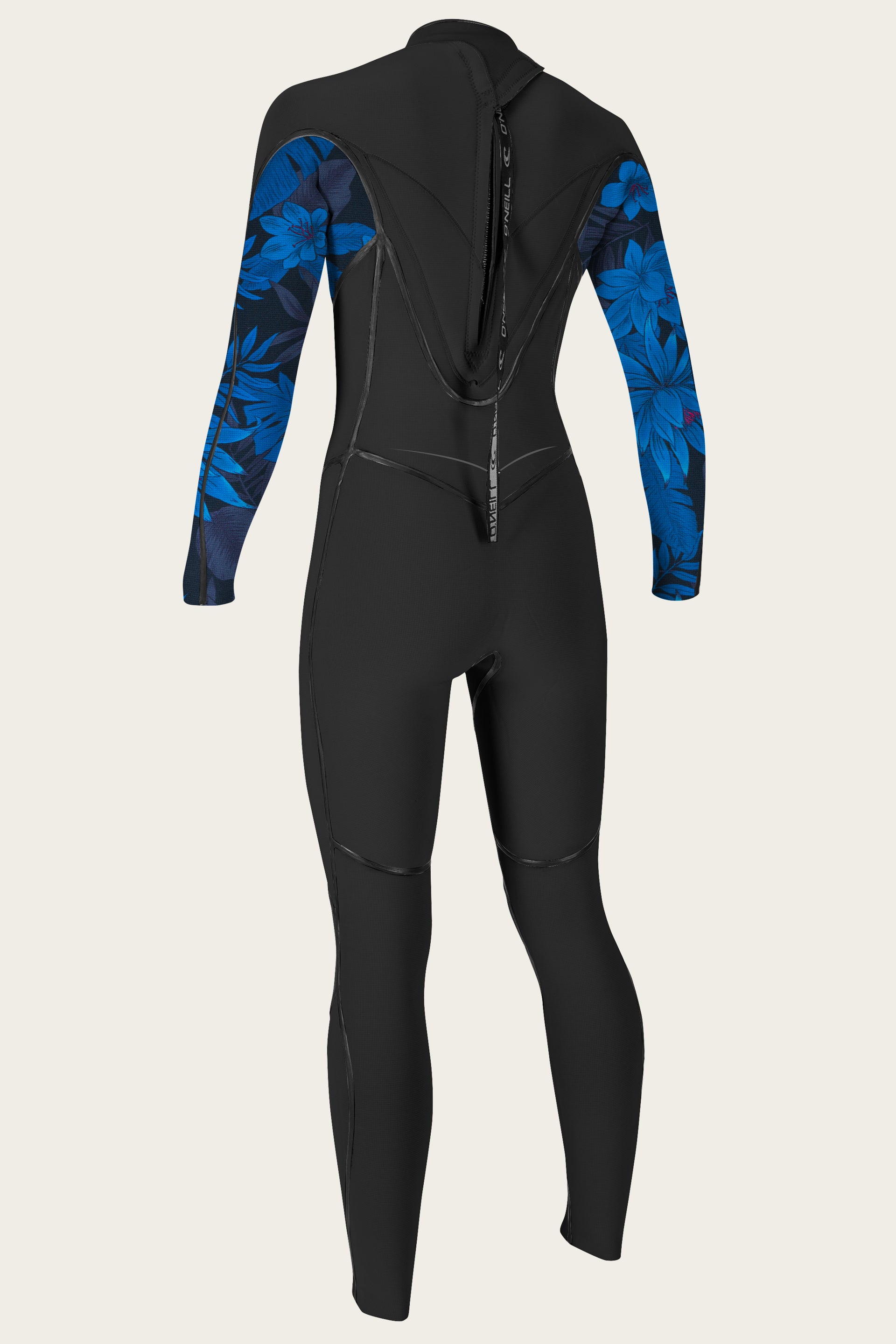 Women's Psycho One 3/2Mm Back Zip Full Wetsuit - Black/Bluefaro/Black | O'Neill