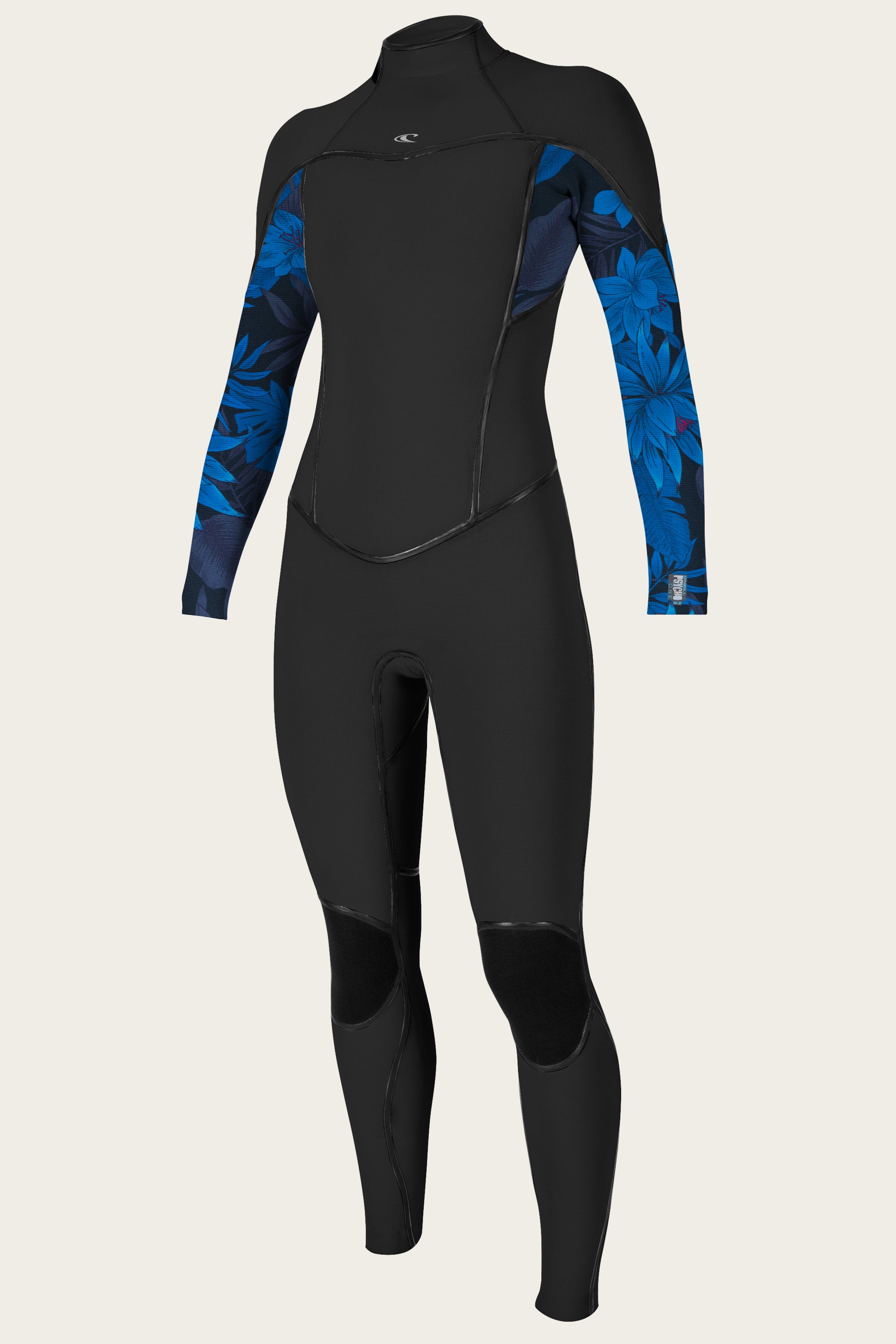 Women's Psycho One 3/2Mm Back Zip Full Wetsuit - Black/Bluefaro/Black | O'Neill