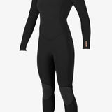 Women's Hyperfreak 4/3+Mm Chest Zip Full Wetsuit - Black/Black | O'Neill