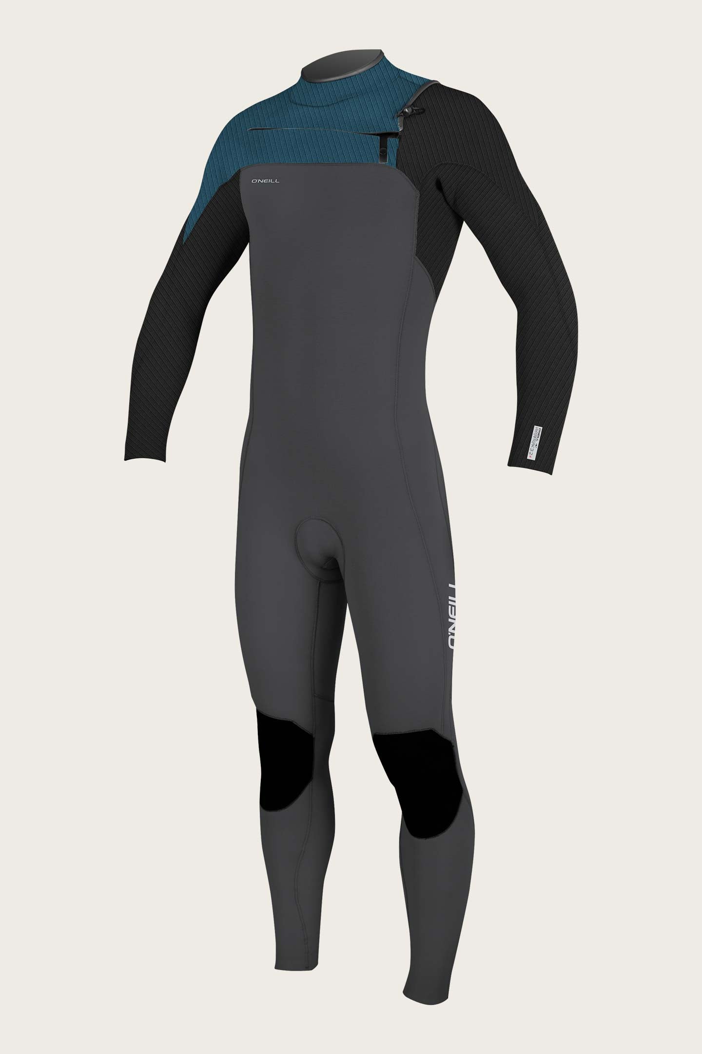 Youth Hyperfreak 3/2+Mm Chest Zip Full Wetsuit - Gn/Blk/Blu | O'Neill