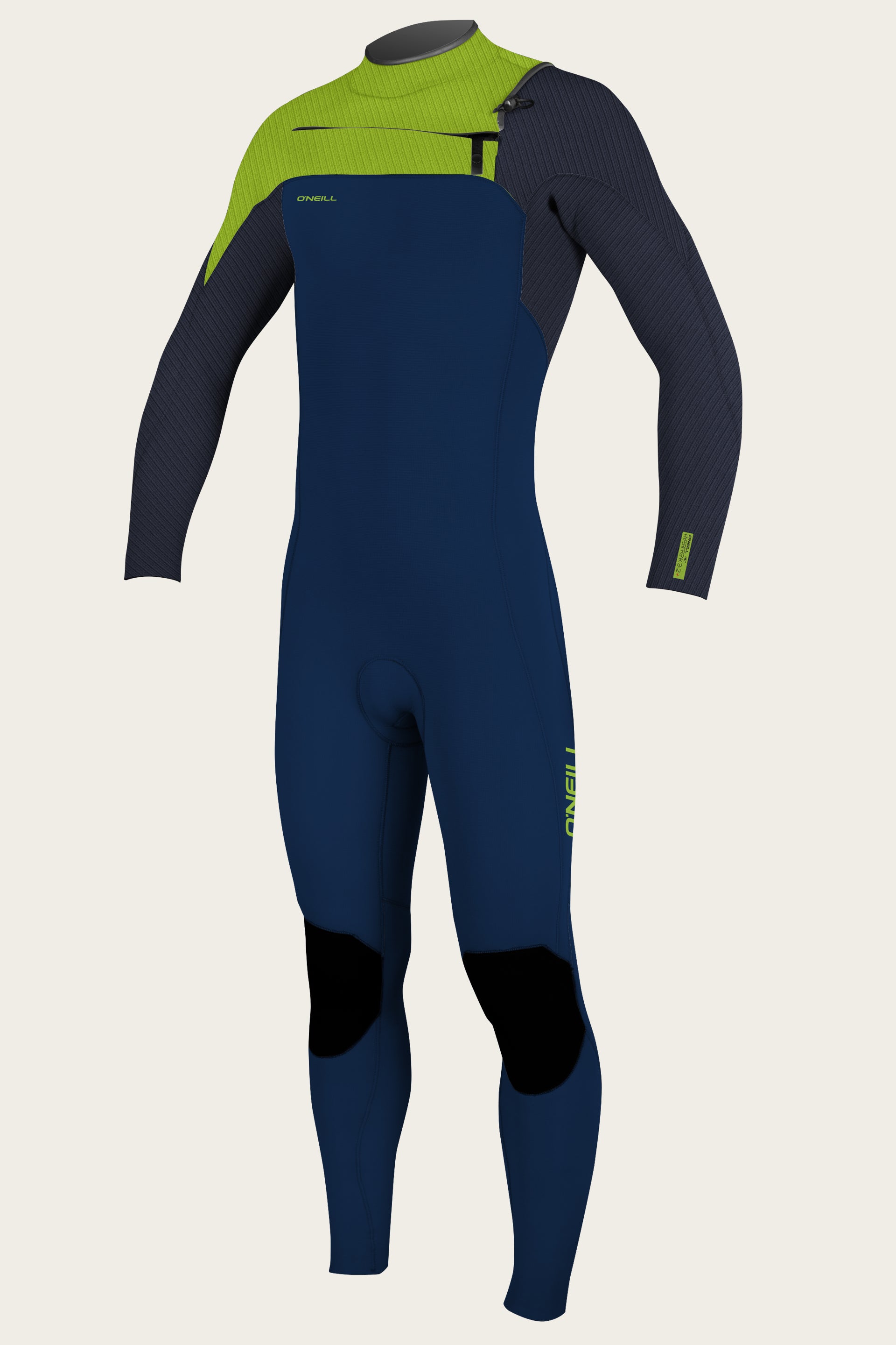 Youth Hyperfreak 4/3+Mm Chest Zip Full Wetsuit - Abyss/Abyss/Dayglo | O'Neill