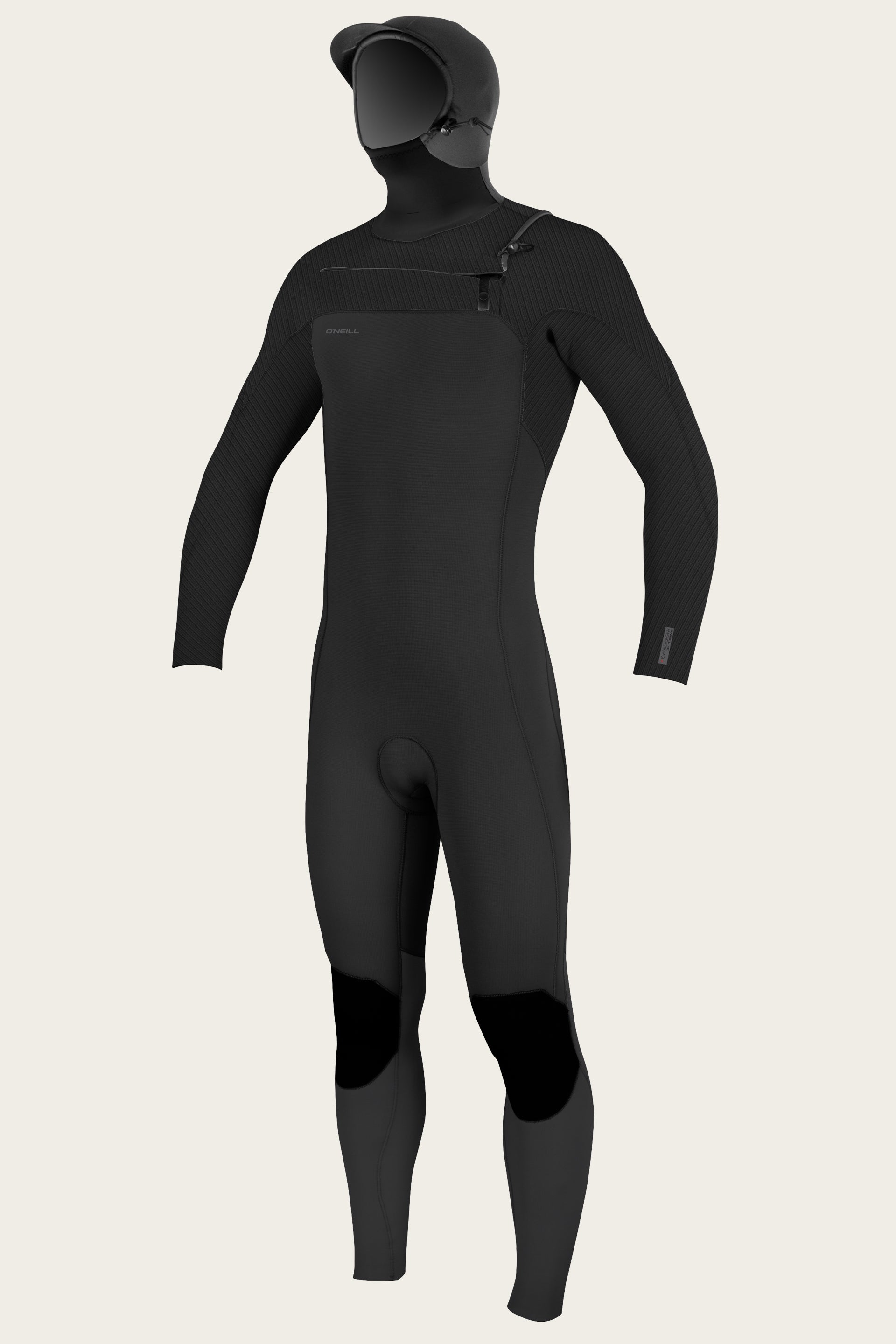 Youth Hyperfreak 5.5/4+Mm Chest Zip Full W/Hood Wetsuit - Black/Black | O'Neill