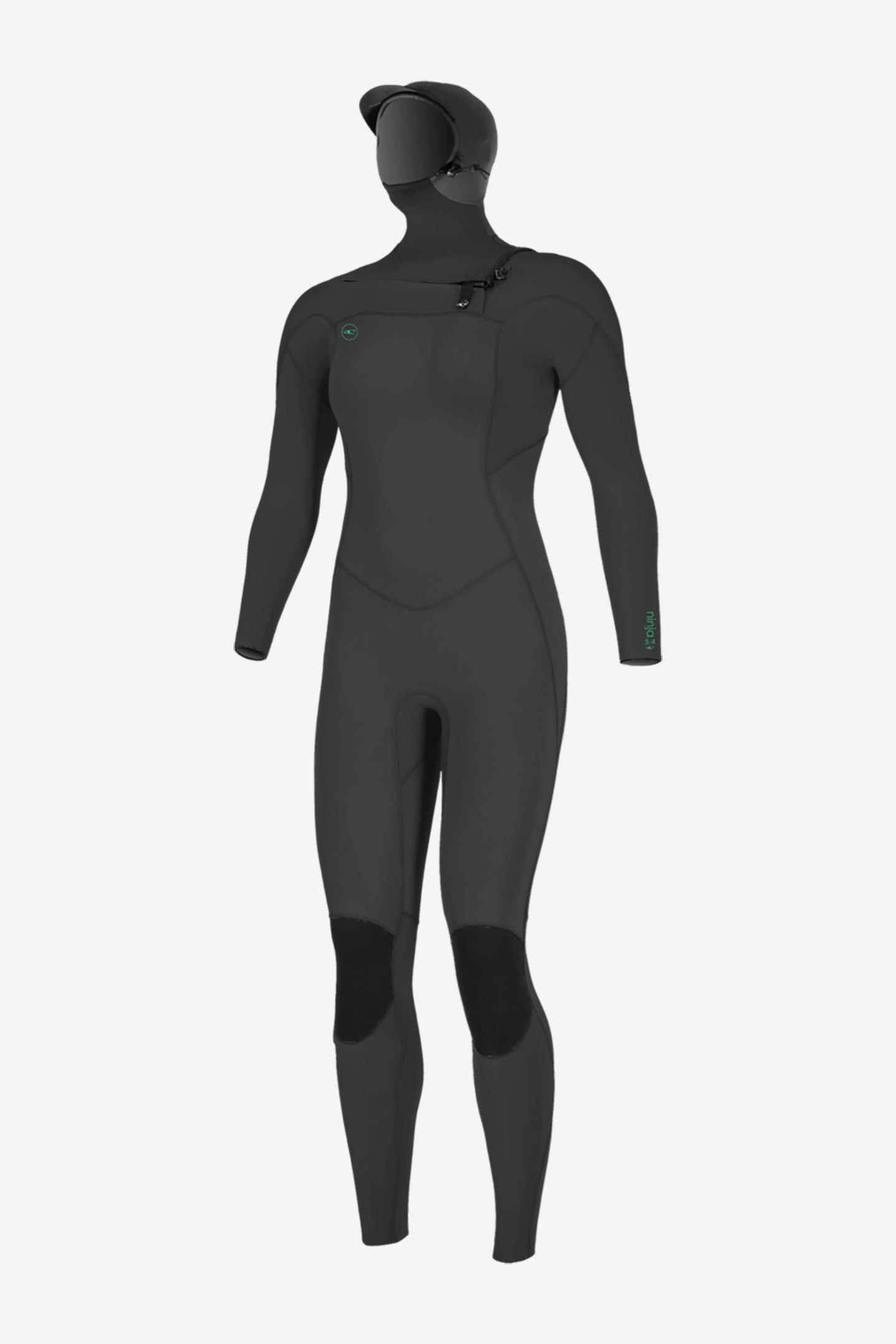 WOMEN'S NINJA 5/4MM CHEST ZIP FULL WETSUIT W/ HOOD