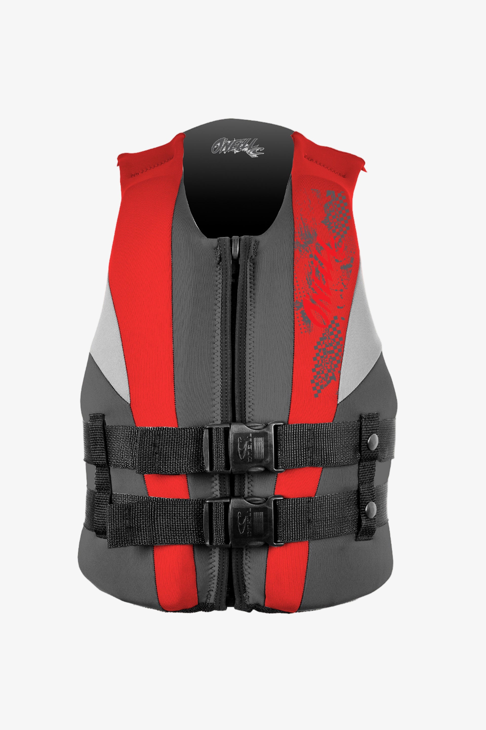 Youth Reactor Uscg Vest - Coal/Red/Flint | O'Neill