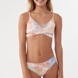 Girl's Wildflowers Wrap Top Swim Set