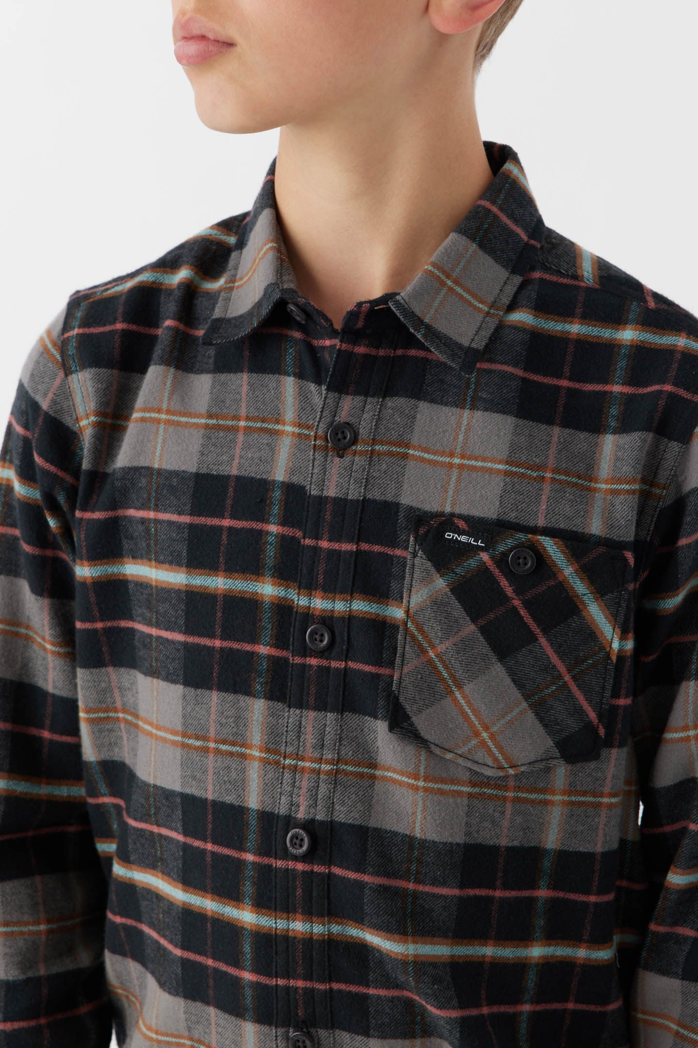 BOY'S REDMOND PLAID STRETCH FLANNEL