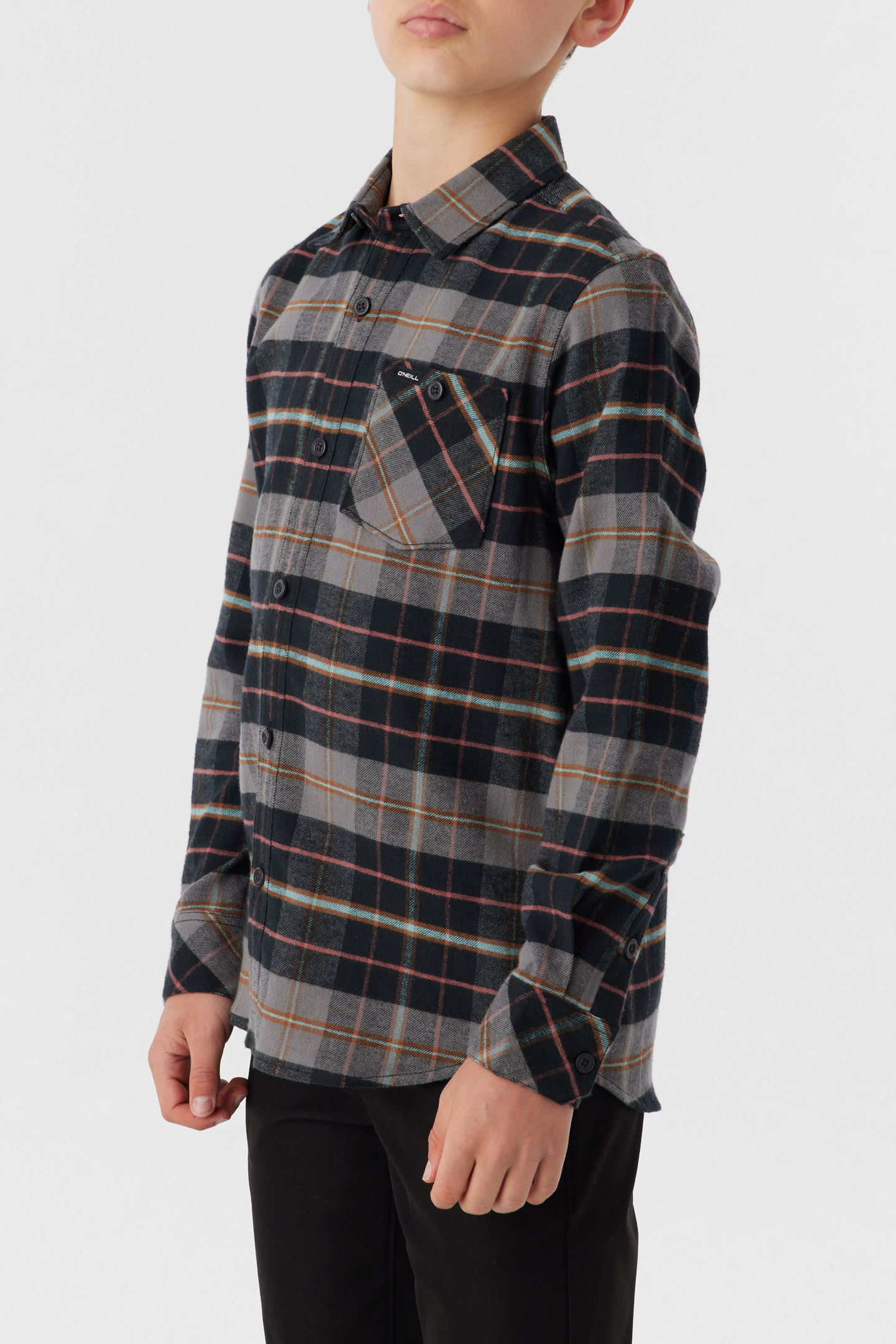 BOY'S REDMOND PLAID STRETCH FLANNEL