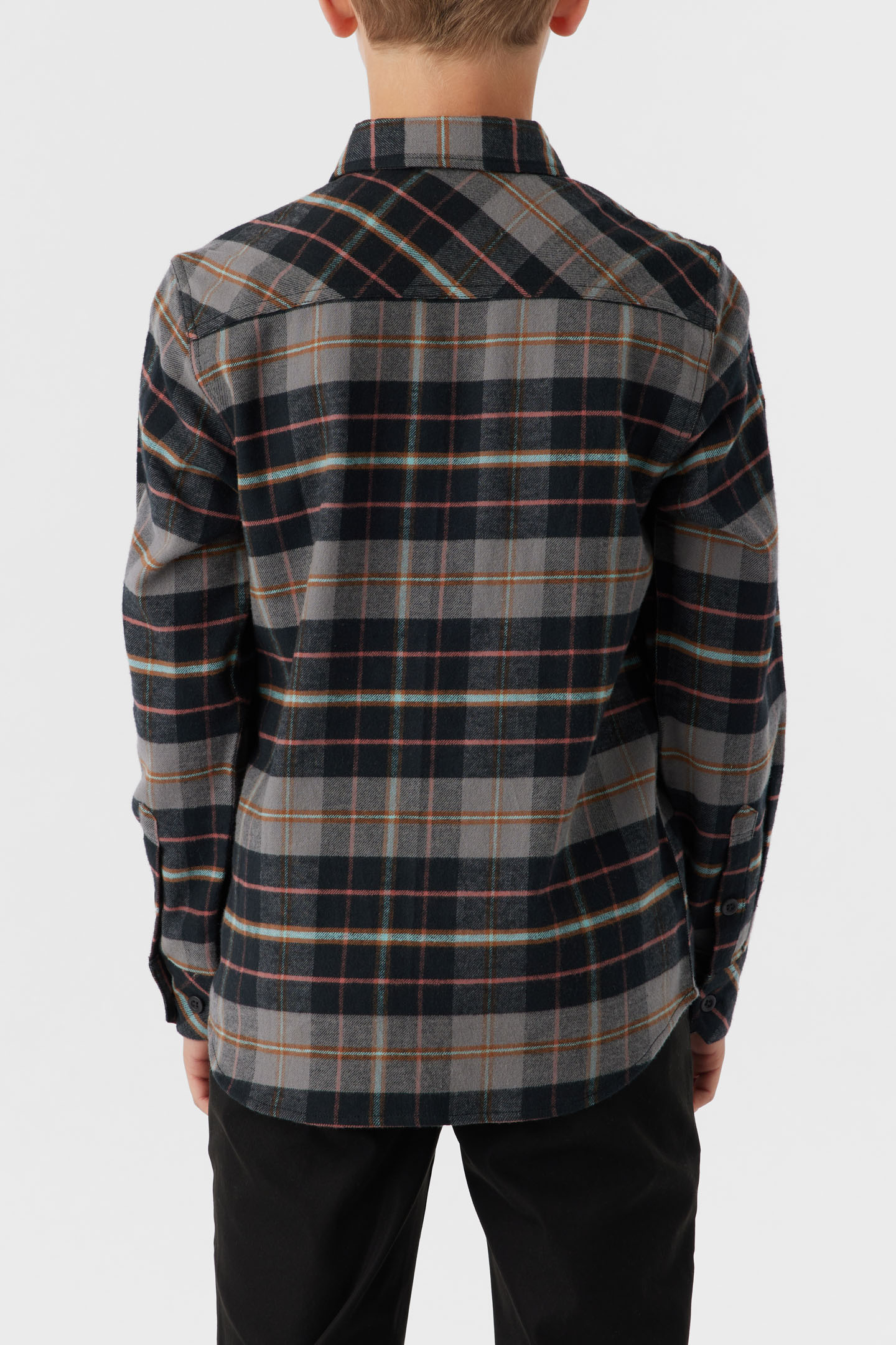 BOY'S REDMOND PLAID STRETCH FLANNEL