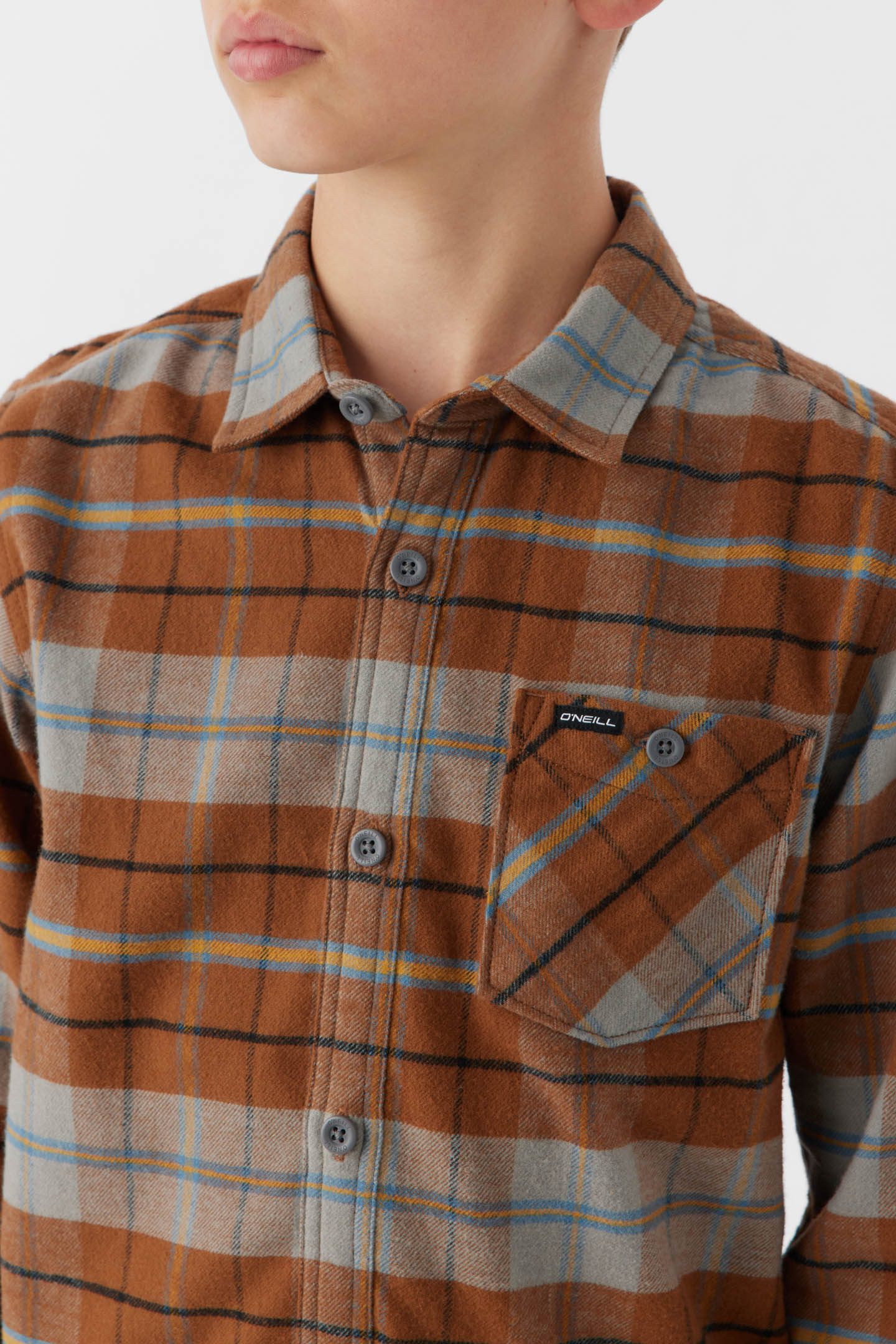 BOY'S REDMOND PLAID STRETCH FLANNEL