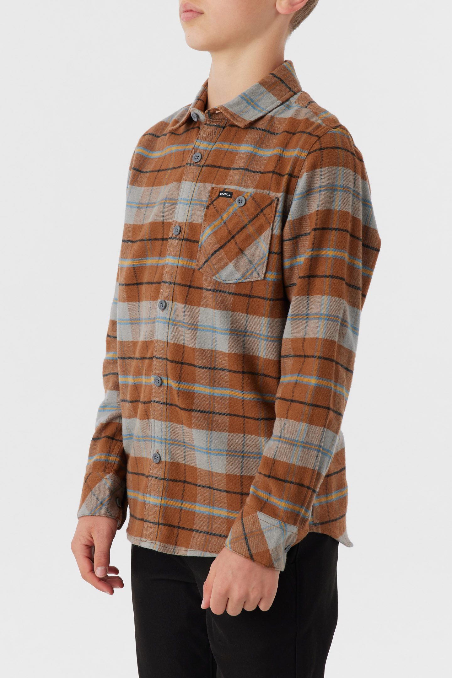 BOY'S REDMOND PLAID STRETCH FLANNEL