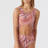 Girl's Meadowmist Cut Out One-Piece