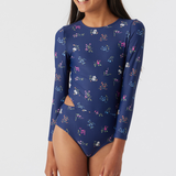 Girl's Garden Floral Cut Out Surf Suit