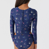 Girl's Garden Floral Cut Out Surf Suit