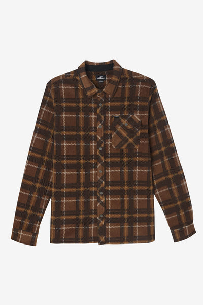 Glacier Peak Superfleece Flannel Shirt - Brown | O'Neill