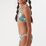 Girl's Bellamy Floral Braided High Neck Swim Set