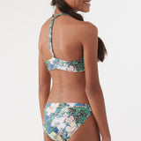 Girl's Bellamy Floral Braided High Neck Swim Set