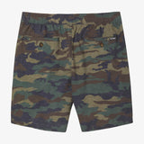 Stockton Print Elastic Waist 18" Hybrid Shorts