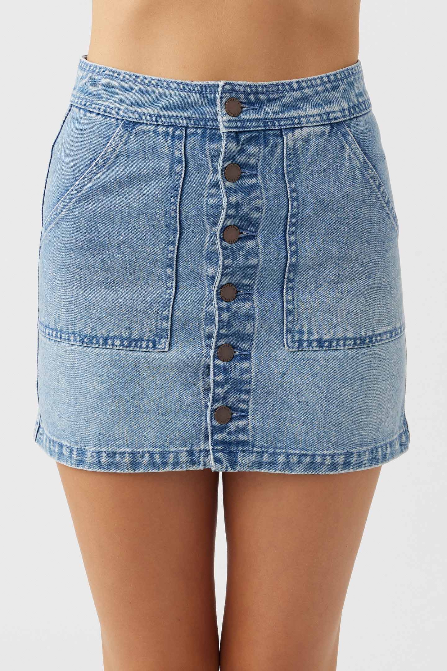 MAUDE MINI DENIM SKIRT