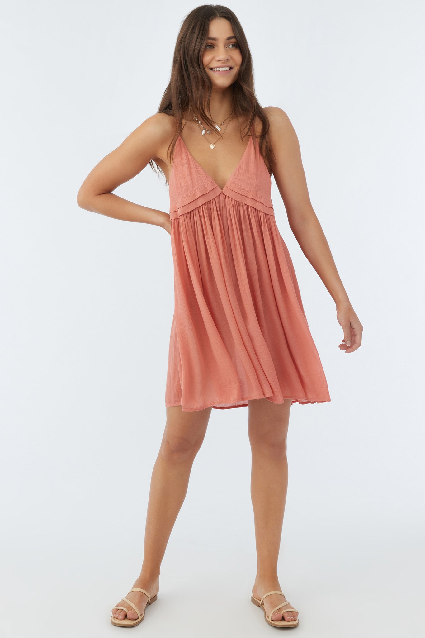 SALTWATER SOLIDS AVERY COVER-UP DRESS