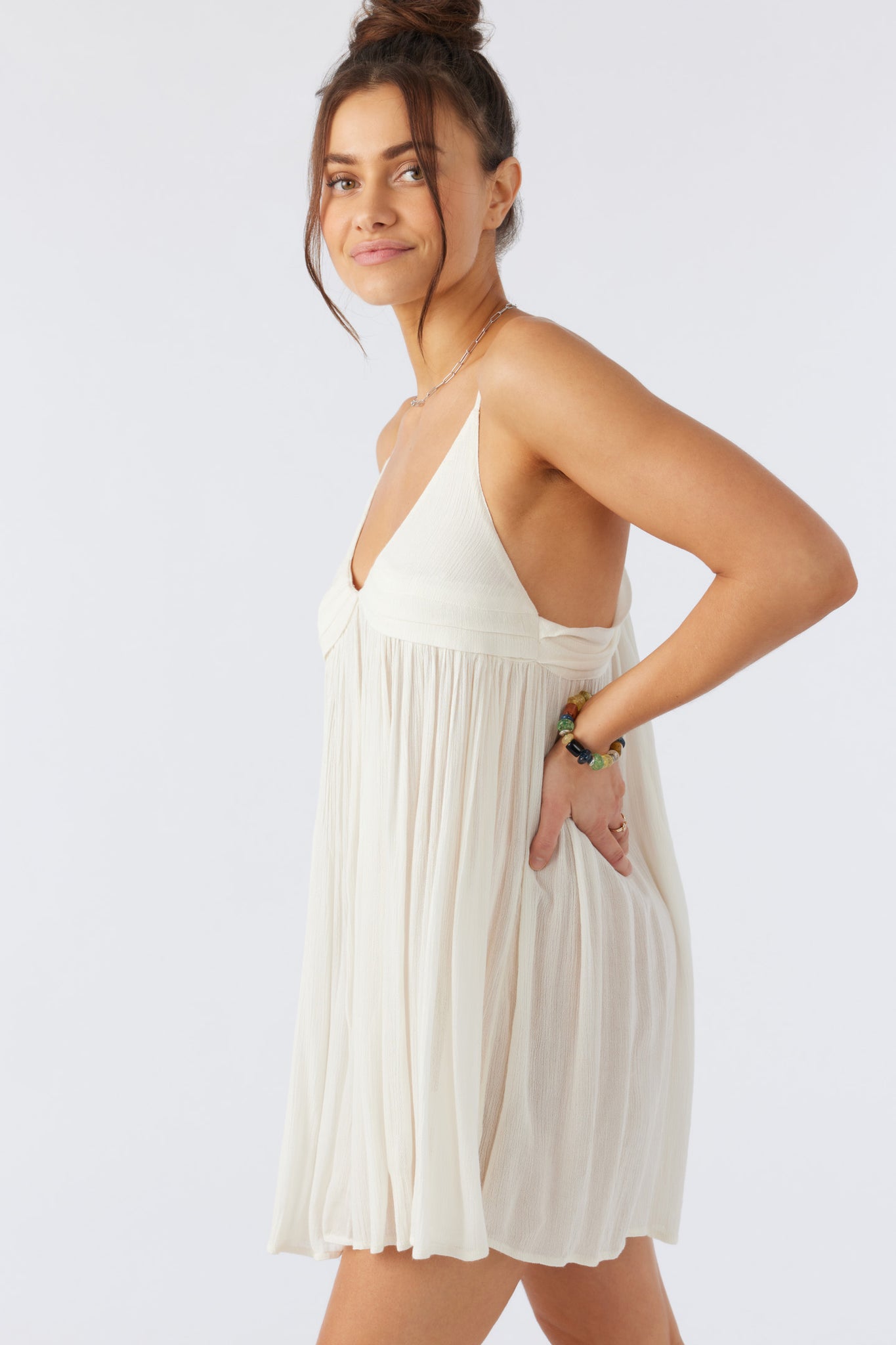 Saltwater Solids Avery Cover-Up Dress - Vanilla | O'Neill