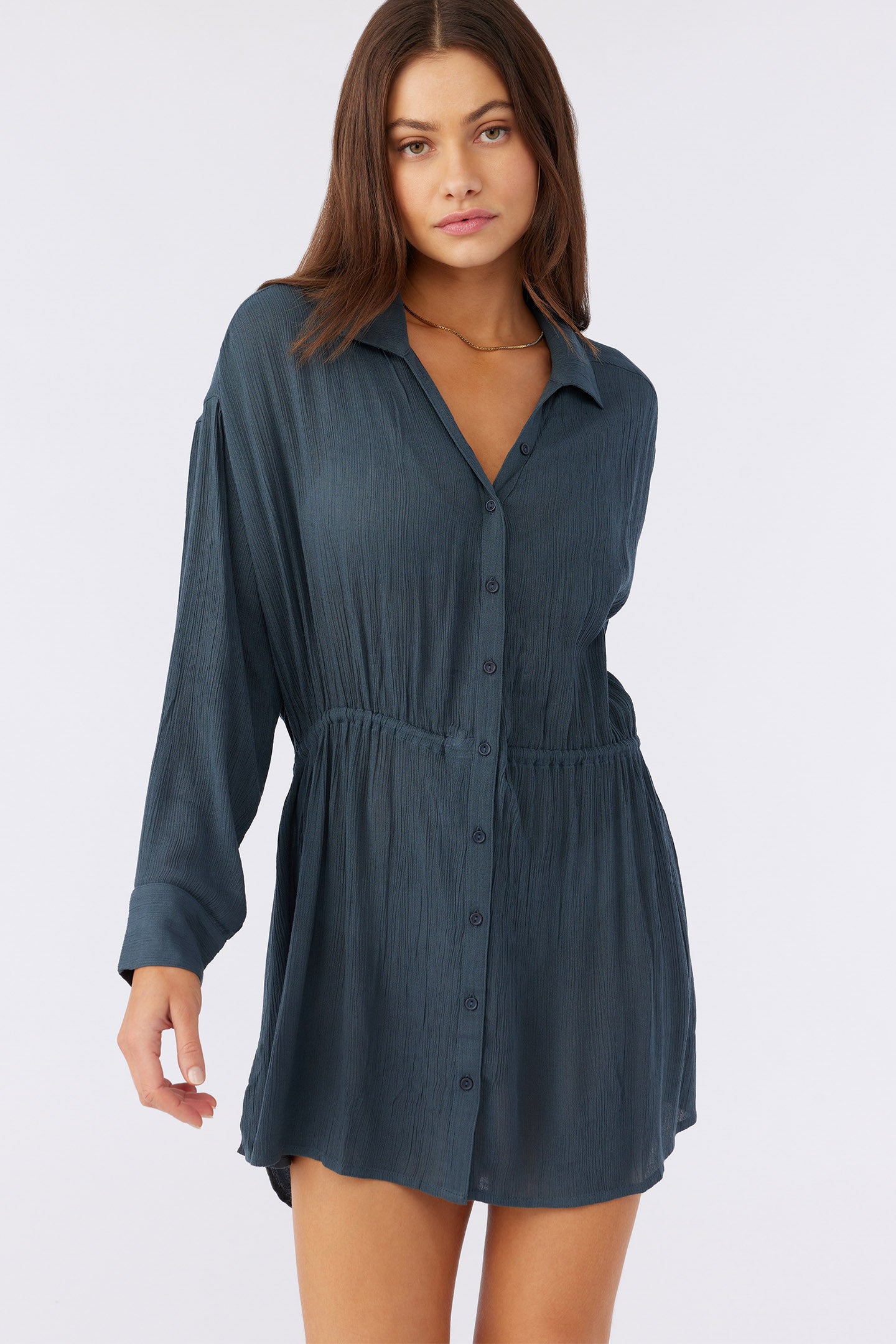 Saltwater Solids Cami Cover-Up Tunic - Slate | O'Neill