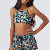 Girl's Lane Printed Stretch 2" Boardshorts
