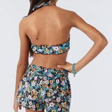 Girl's Lane Printed Stretch 2" Boardshorts