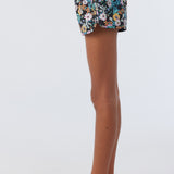 Girl's Lane Printed Stretch 2" Boardshorts