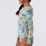 Girl's Sami Floral Twist Back Surf Suit