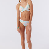 Girl's Piper Floral Wrap Top Swim Set